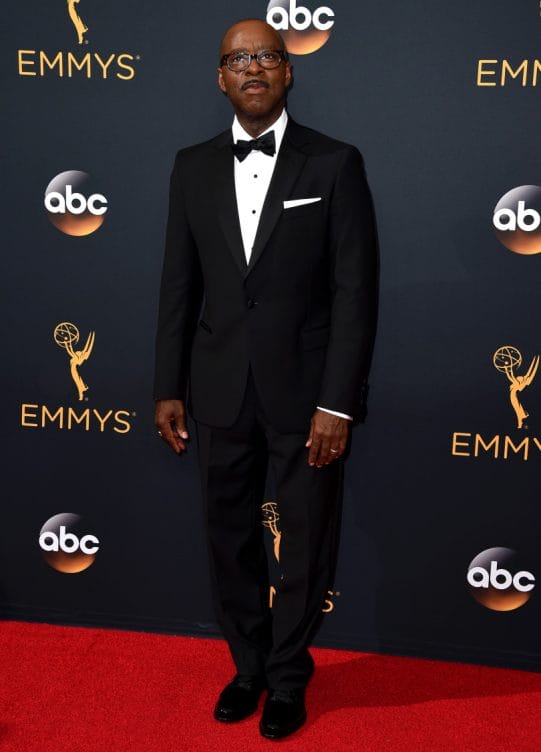 Courtney B. Vance arrives at the 68th Primetime Emmy Awards on Sunday, Sept. 18, 2016, at the Microsoft Theater in Los Angeles. (Photo by Jordan Strauss/Invision/AP)