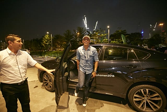 Rapper dan penerima Alphamen 2016 Altimet kelihatan cool dan bersahaja.