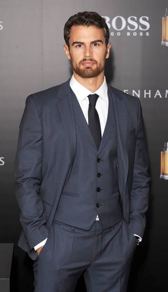 Photo Must Be Credited ©Jeff Spicer/Alpha Press 079907 17/09/2015 Theo James New Face of Hugo Boss The Scent at Debenhams Oxford Street London