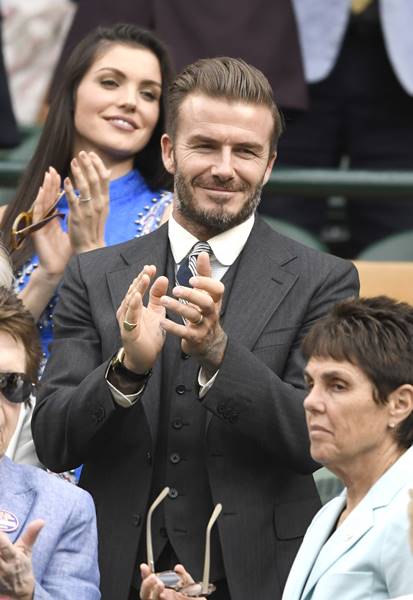 Photo Must Be Credited ©Alpha Press 079965 02/07/2016 David Beckham at Wimbledon Tennis Championships 2016 in London