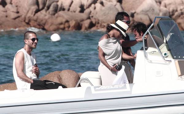19.JULY.2012 - SARDINIA - ITALY ** STRICTLY NO WEB USAGE AND PAPER USE ** JANET JACKSON AND BOYFRIEND WISSAM AL MANA ON HOLIDAY ON A YACHT IN PORTO CERVO IN SARDINIA! **NOT AVAILABLE FOR ITALY** BYLINE MUST READ: XPOSUREPHOTOS.COM ***UK CLIENTS - PICTURES CONTAINING CHILDREN PLEASE PIXELATE FACE PRIOR TO PUBLICATION *** *GERMAN CLIENTS, PLEASE CALL TO AGREE FEE PRIOR TO PUBLICATION* *UK CLIENTS MUST CALL PRIOR TO TV OR ONLINE USAGE PLEASE TELEPHONE 020 8370 0291 & +1 310 600 4723*