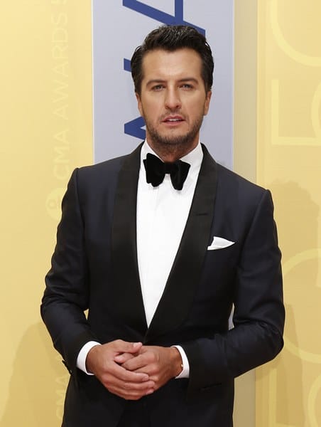 Luke Bryan arrives at the 2016 Country Music Awards at Bridgestone Arena in Nashville, Tennessee on November 2, 2016. Photo by John Sommers II/UPI Photo via Newscom