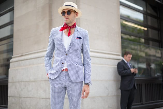 Travis Harris is seen attending the Assembly presentation wearing a Dobbs hat, YSL shirt, Zara pants, and Christian Louboutin shoes during New York Fashion Week Men’s Collection F/W 2017 on July 13, 2016 in New York City.