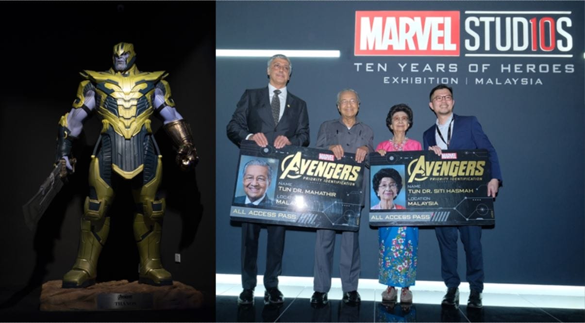 TUN MAHATHIR LANCARKAN PAMERAN 10 TAHUN ADIWIRA MARVEL STUDIO 