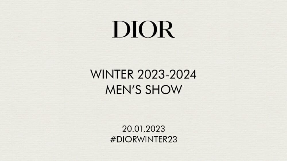 Dior Men Winter 2023
