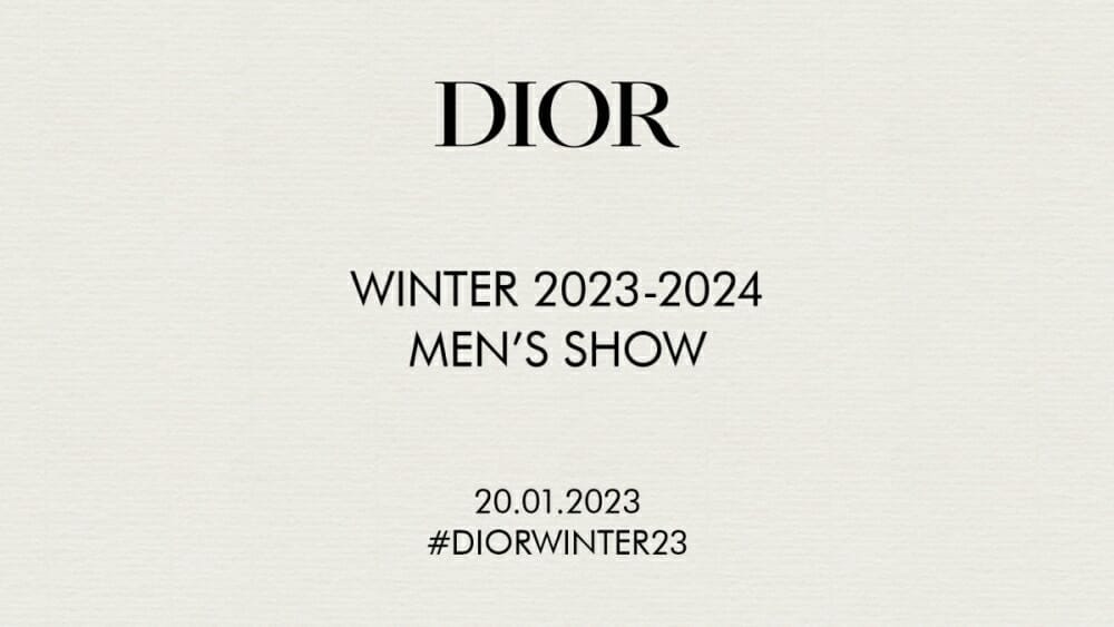 Dior Men Winter 2023