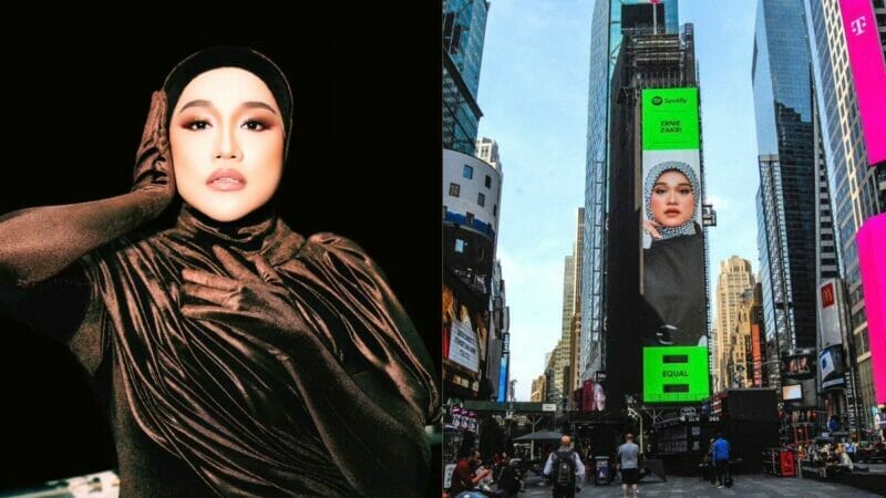 WAJAH ERNIE ZAKRI TERPAMPANG DI PAPAN DIGITAL IKONIK TIMES SQUARE NEW YORK