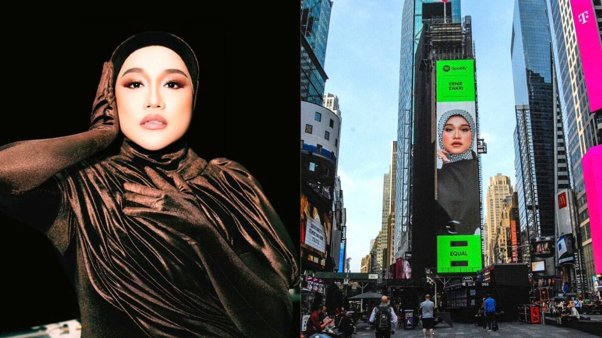 WAJAH ERNIE ZAKRI TERPAMPANG DI PAPAN DIGITAL IKONIK TIMES SQUARE NEW YORK