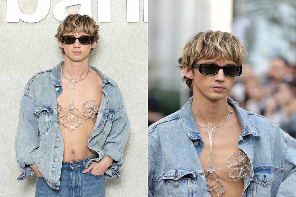 Troye Sivan di paris fashion week