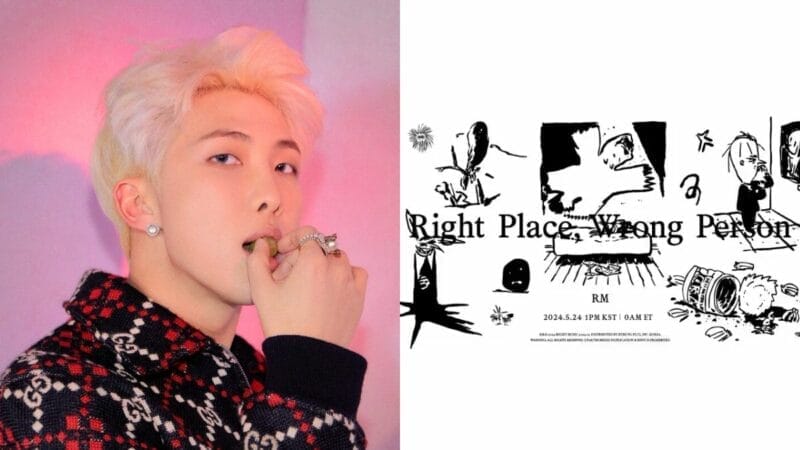 RM BTS UMUM PELANCARAN ALBUM SOLO RIGHT PLACE, WRONG PERSON