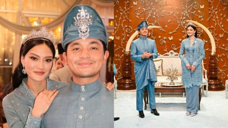 FOTO ISTIADAT BERINAI PASANGAN DIRAJA TENGKU MUHAMMAD ISKANDAR & TENGKU NATASYA PUTERI