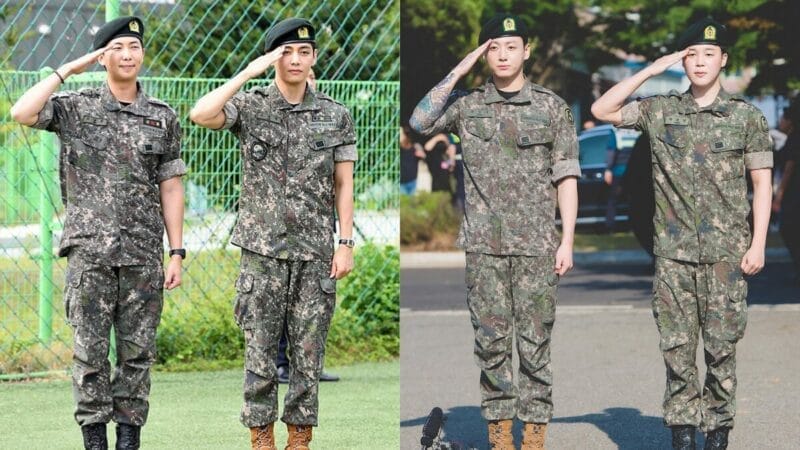 RM, V, JIMIN & JUNGKOOK BTS KEMBALI DARI PERKHIDMATAN TENTERA